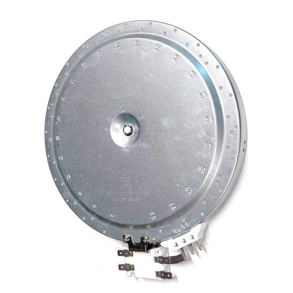 Конфорка для стеклокерамической плиты Ariston, Whirlpool, Gorenje, Ikea 2100 (1500 + 600)Вт, 230мм двухрежимная, 823021 Конфорка для стеклокерамической плиты Ariston, Whirlpool, Gorenje, Ikea 2100 (1500 + 600)Вт, 230мм двухрежимная, 823021