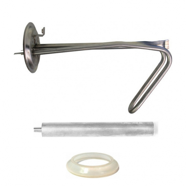 Комплект ТЭН 1,5кВт (1500Вт) RF для водонагревателя Thermex, Garanterm H 15, H 30, под анод М6, нерж. + прокладка, 10078K