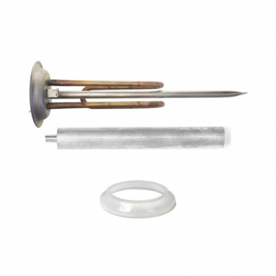 Комплект ТЭН 1,5кВт (1500Вт) RF для водонагревателя Electrolux, фланец 92 мм + прокладка + анод, 10083K