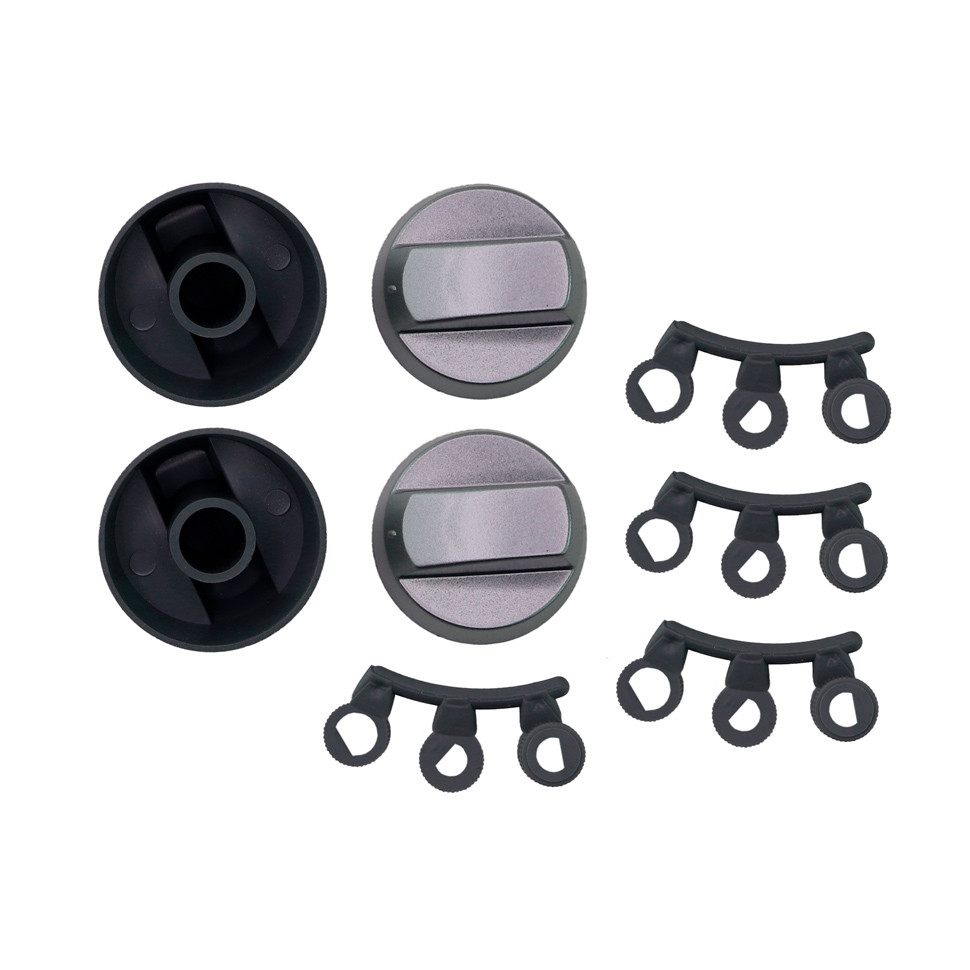 Ручка переключения плиты универсальная, серебристая, комплект 4шт (16UN513), WL1030 Ручка переключения плиты универсальная, серебристая, комплект 4шт (16UN513), WL1030