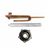 Комплект ТЭН 1,2 кВт (1200 Вт) RCF для водонагревателя Thermex, Garanterm + прокладка + анод, R184279K