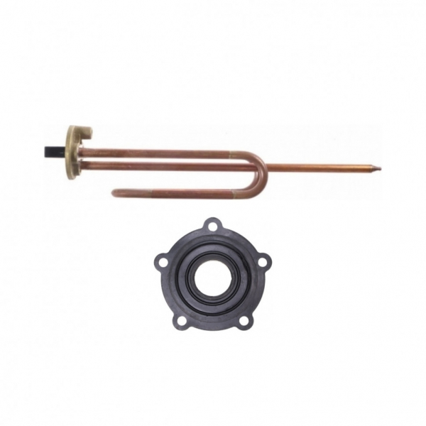 Комплект ТЭН 2кВт (2000Вт) RCF для водонагревателя Ariston, Thermex, под анод М6 + прокладка, 30271K3