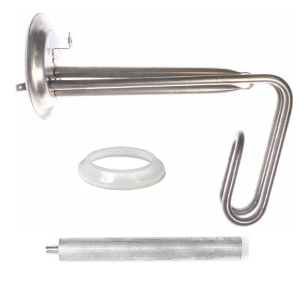 Комплект ТЭН 1,5кВт (1500Вт) RF для водонагревателя Thermex, фланец 92мм + прокладка + анод, 20193K