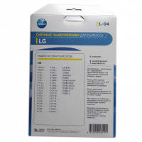 Комплект мешков L-04 для пылесосов LG, с микрофильтром, v1036
