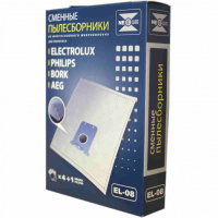 Мешки в комплекте к пылесосам Electrolux, Philips, , Aeg EL-08, с одним микрофильтром, v1028 Мешки в комплекте к пылесосам Electrolux, Philips, , Aeg EL-08, с одним микрофильтром, v1028